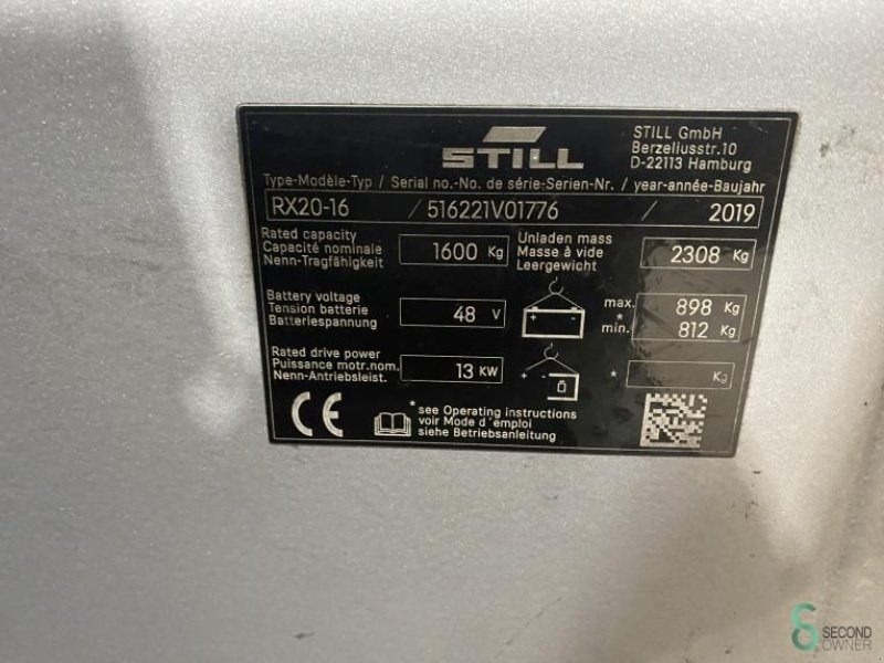 Frontstapler a típus Still RX20-16, Gebrauchtmaschine ekkor: Wijchen (Kép 11)