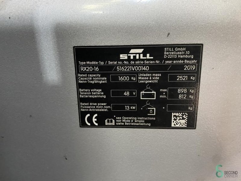 Frontstapler типа Still RX20-16, Gebrauchtmaschine в Wijchen (Фотография 10)