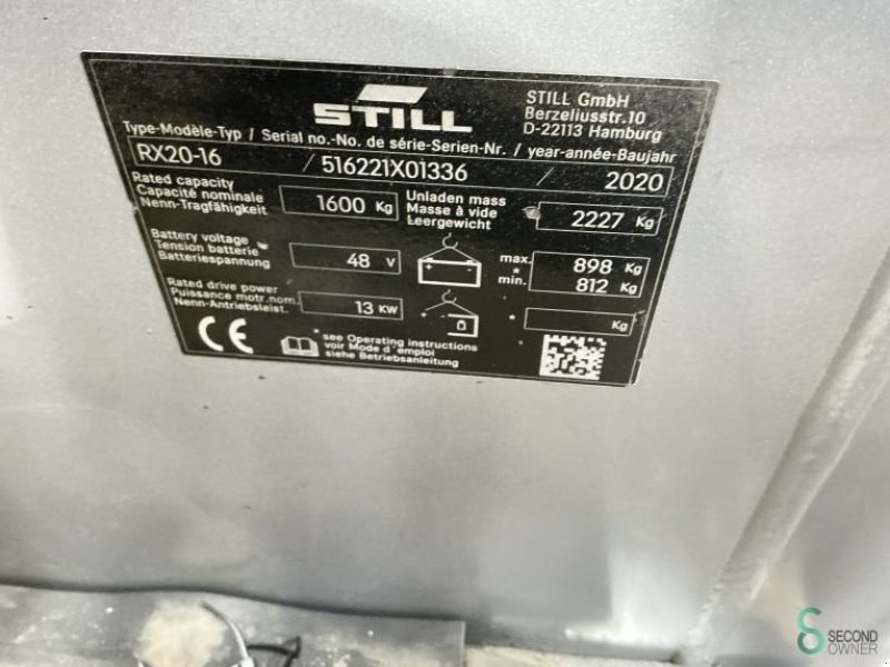 Frontstapler typu Still RX20-16, Gebrauchtmaschine w Wijchen (Zdjęcie 9)