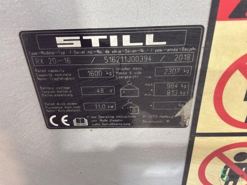 Frontstapler a típus Still RX20-16, Gebrauchtmaschine ekkor: Wijchen (Kép 11)