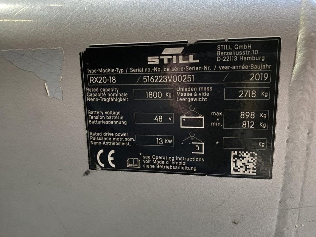 Frontstapler typu Still RX20-18 Volledige cabine, Gebrauchtmaschine v 's-Heer Arendskerke (Obrázek 7)