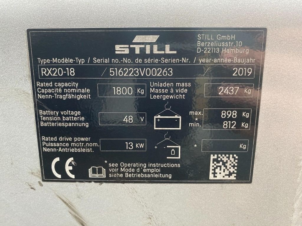 Frontstapler typu Still RX20-18, Gebrauchtmaschine v 's-Heer Arendskerke (Obrázek 7)