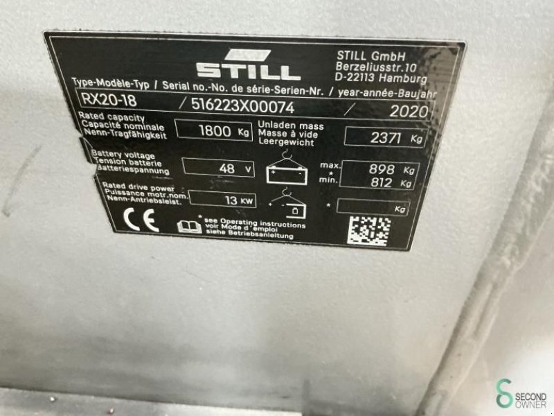 Frontstapler типа Still RX20-18, Gebrauchtmaschine в Wijchen (Фотография 10)