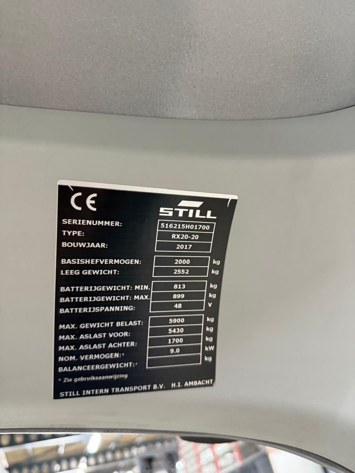 Frontstapler of the type Still RX20-20, Gebrauchtmaschine in Vianen (Picture 6)