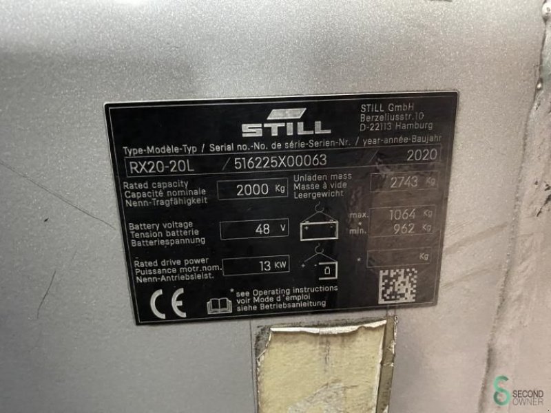 Frontstapler του τύπου Still RX20-20L, Gebrauchtmaschine σε Wijchen (Φωτογραφία 9)