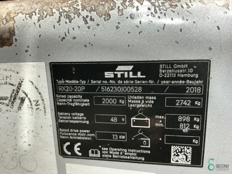 Frontstapler типа Still RX20-20P, Gebrauchtmaschine в Wijchen (Фотография 10)