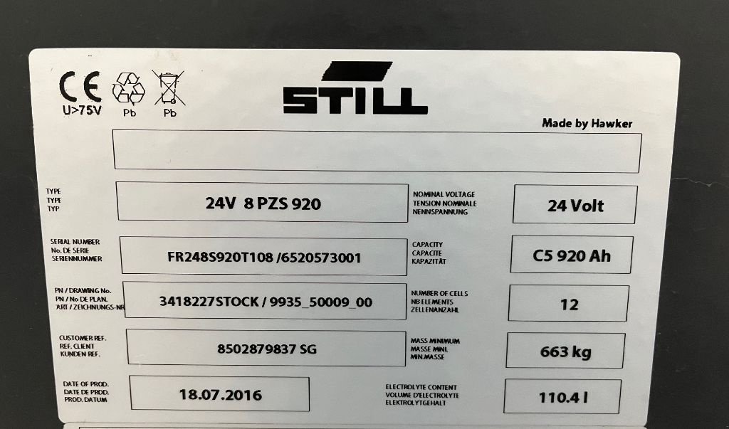 Frontstapler of the type Still RX50-15, Gebrauchtmaschine in Dronten (Picture 11)