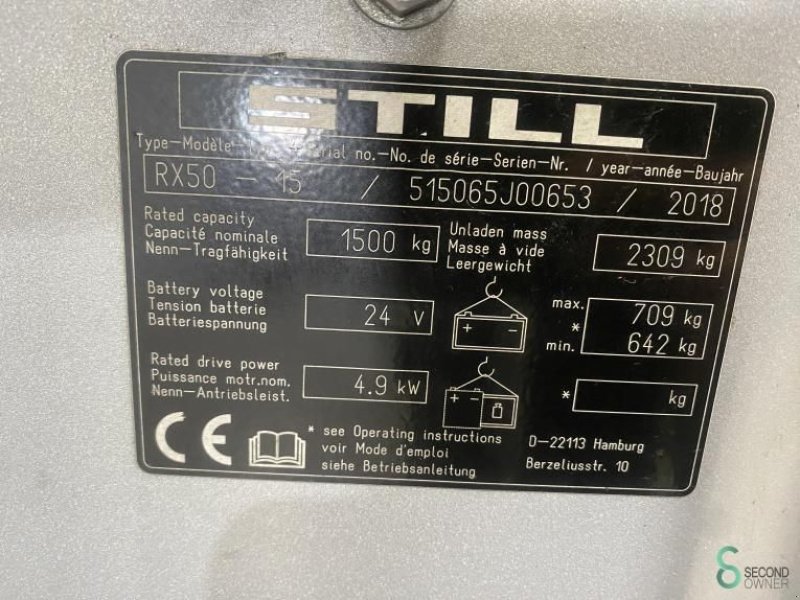 Frontstapler of the type Still RX50-15, Gebrauchtmaschine in Wijchen (Picture 11)