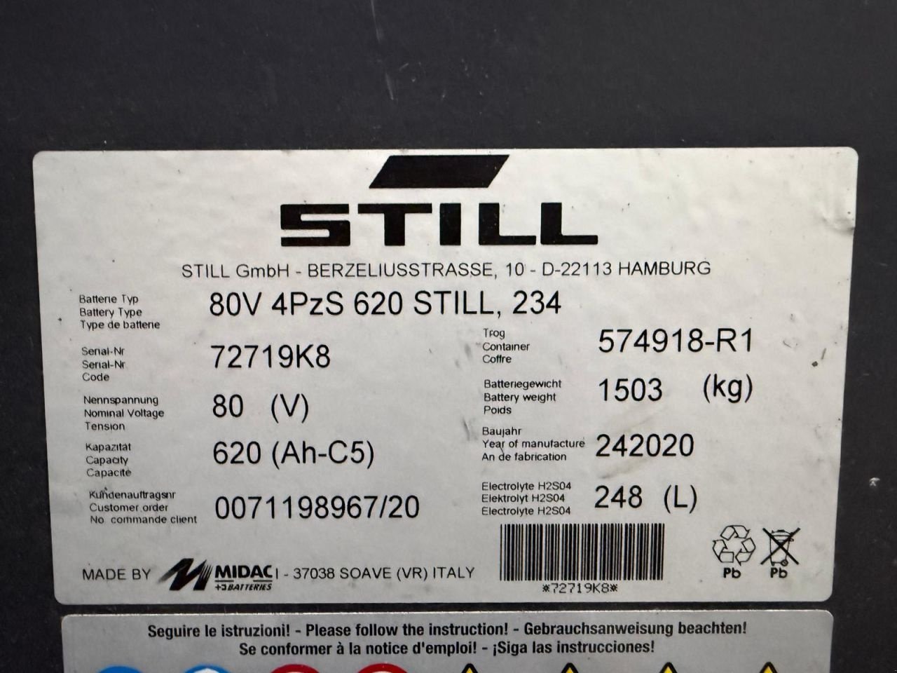 Frontstapler от тип Still RX60-25, Gebrauchtmaschine в Vianen (Снимка 7)