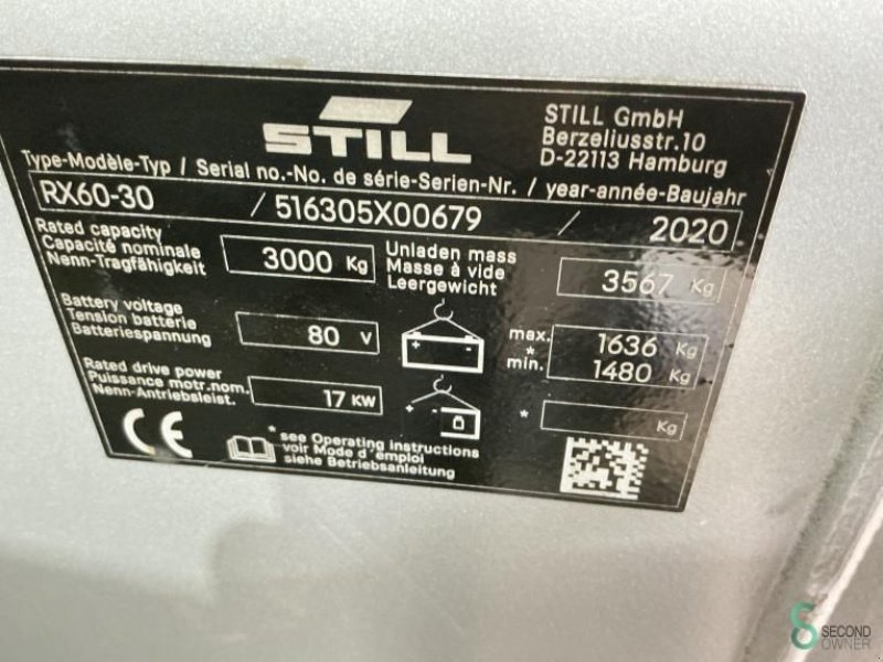 Frontstapler van het type Still RX60-30, Gebrauchtmaschine in Wijchen (Foto 9)