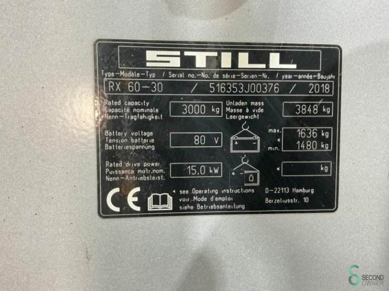 Frontstapler des Typs Still RX60-30, Gebrauchtmaschine in Wijchen (Bild 9)