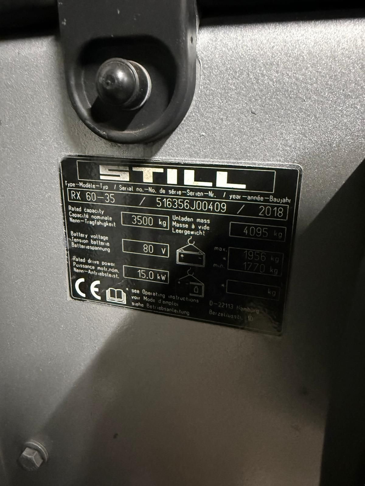 Frontstapler del tipo Still RX60-35, Gebrauchtmaschine In Vianen (Immagine 7)