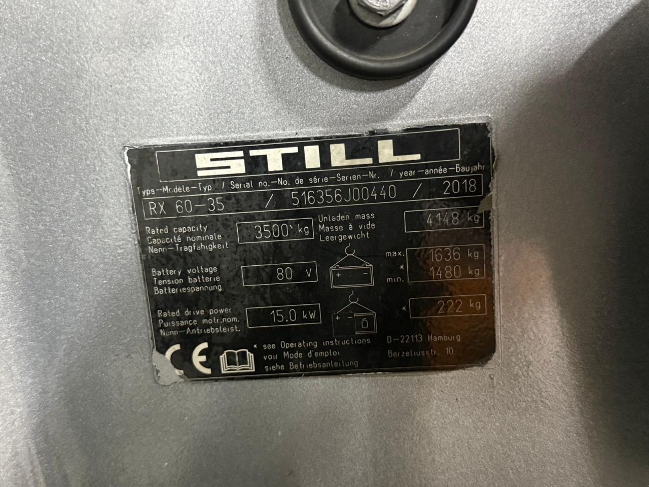 Frontstapler типа Still RX60-35, Gebrauchtmaschine в Vianen (Фотография 9)
