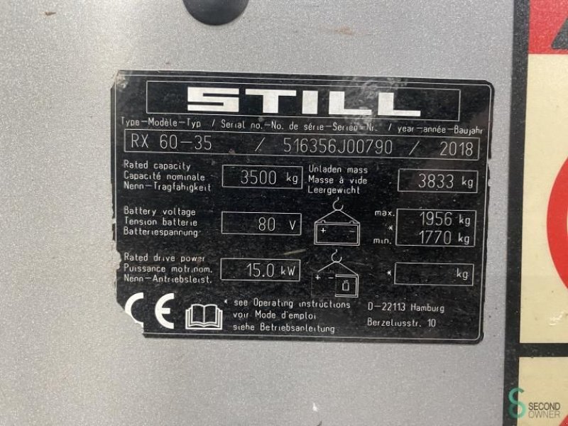 Frontstapler of the type Still RX60-35, Gebrauchtmaschine in Wijchen (Picture 10)