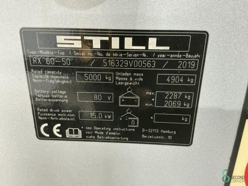 Frontstapler типа Still RX60-50, Gebrauchtmaschine в Wijchen (Фотография 11)