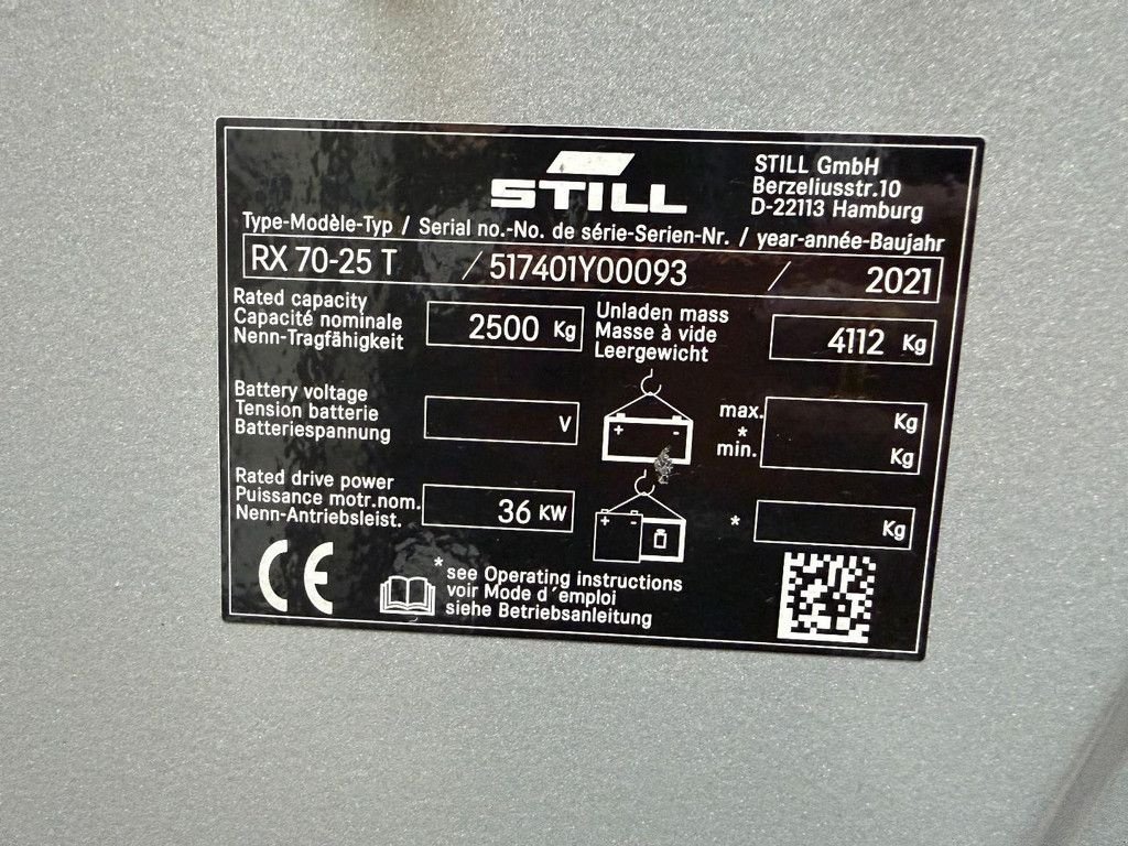 Frontstapler от тип Still RX70-25T, Gebrauchtmaschine в 's-Heer Arendskerke (Снимка 8)