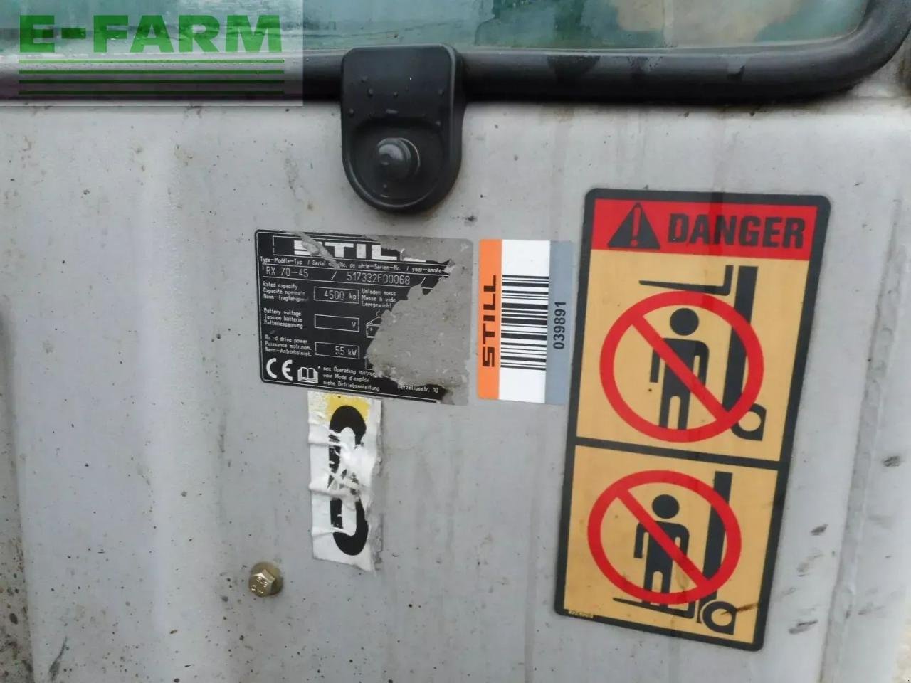 Frontstapler от тип Still rx70-45 ( 4,5 tonnen hubkraft ) ss + ls + kab., Gebrauchtmaschine в ST. NIKOLAI/DR. (Снимка 8)