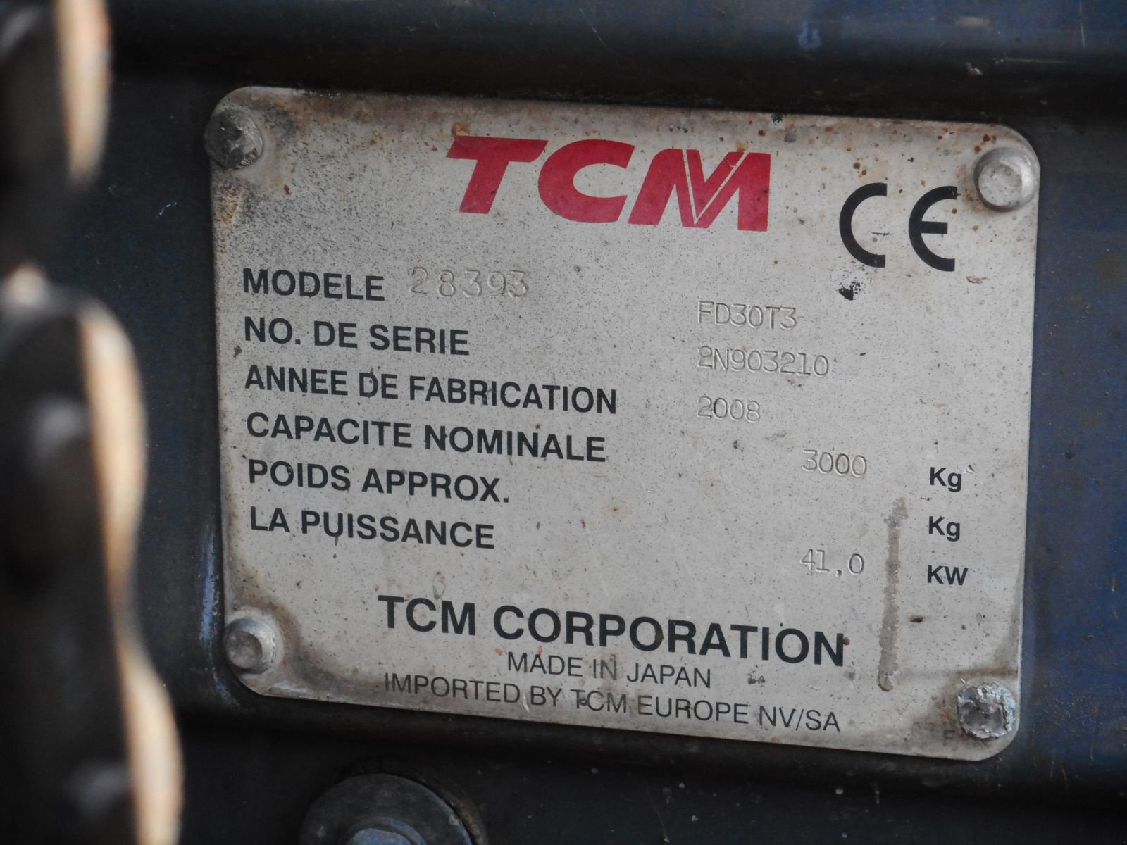 Frontstapler от тип TCM FD30T3 Triplex 4,35m + Seitenschieber, Gebrauchtmaschine в St. Nikolai ob Draßling (Снимка 7)