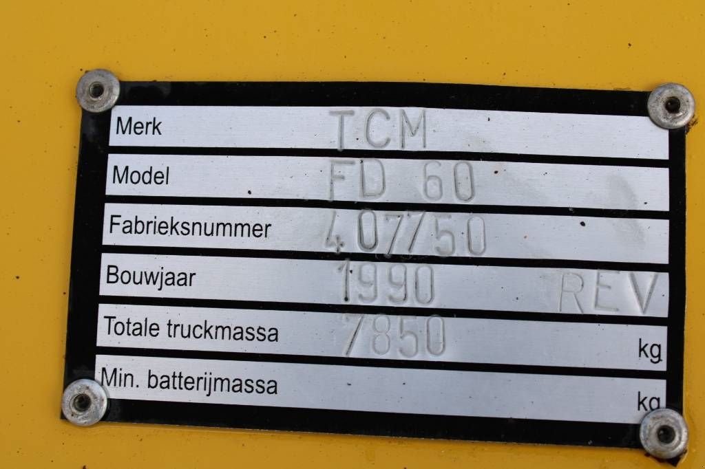 Frontstapler tipa TCM FD60, Gebrauchtmaschine u Rucphen (Slika 5)