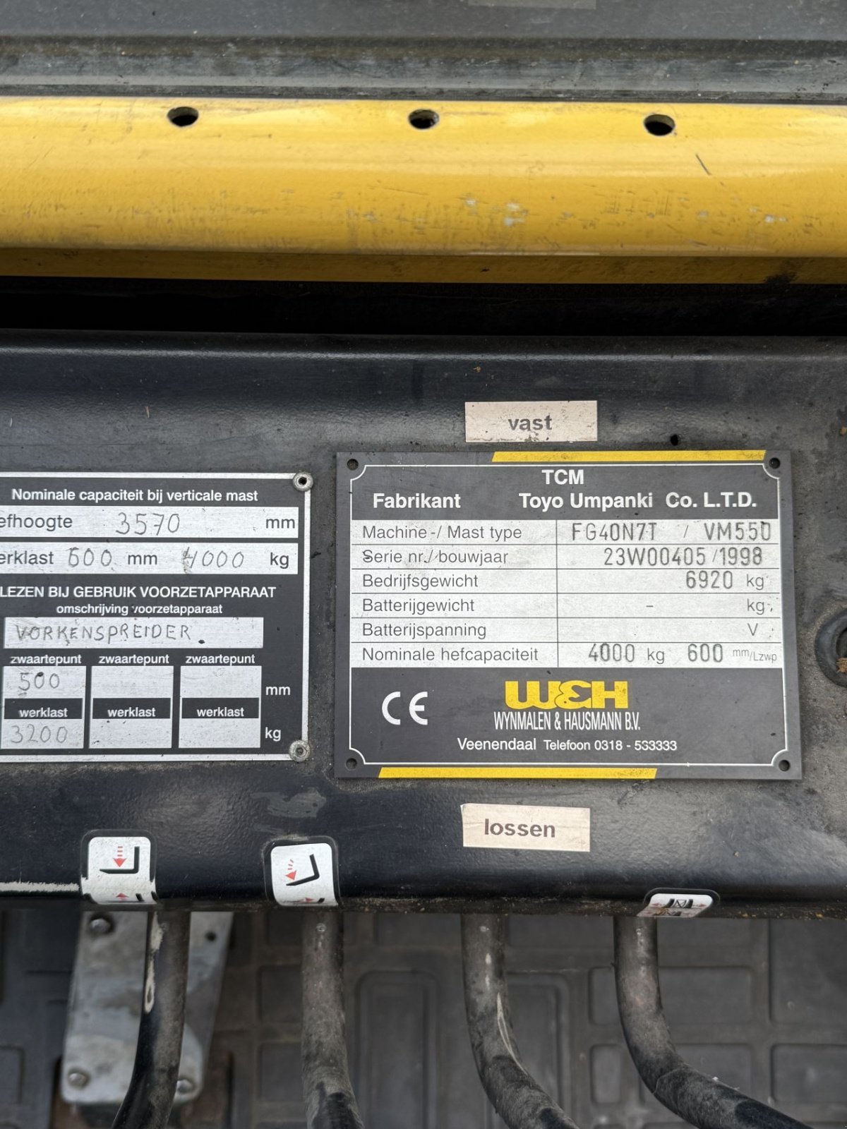 Frontstapler a típus TCM fg40n, Gebrauchtmaschine ekkor: Heythuysen (Kép 5)