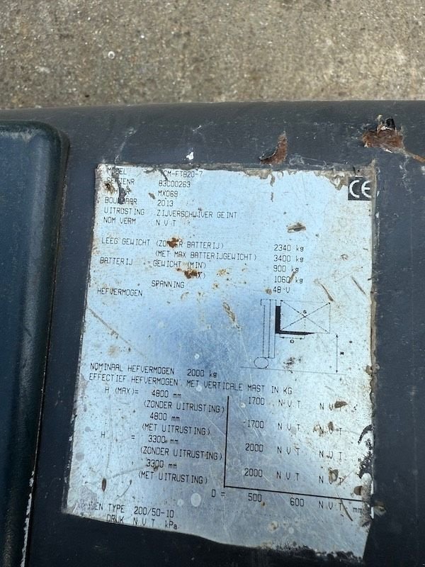 Frontstapler del tipo TCM FTB 20-7, Gebrauchtmaschine In Beveren-Waas Melsele (Immagine 5)