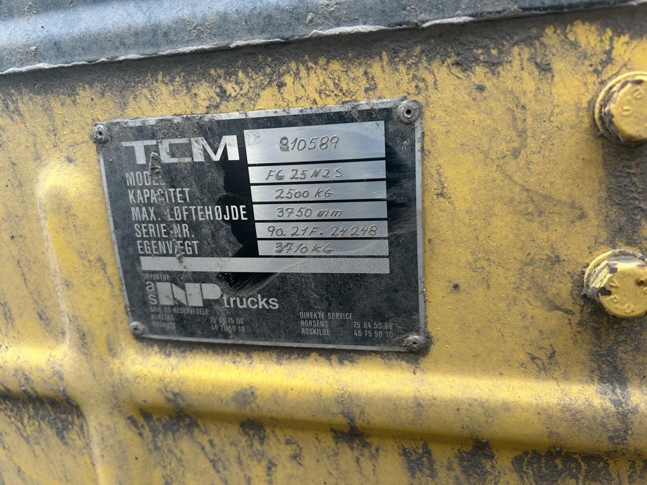 Frontstapler типа TCM GAFFELTRUCK, Gebrauchtmaschine в Randers SV (Фотография 3)