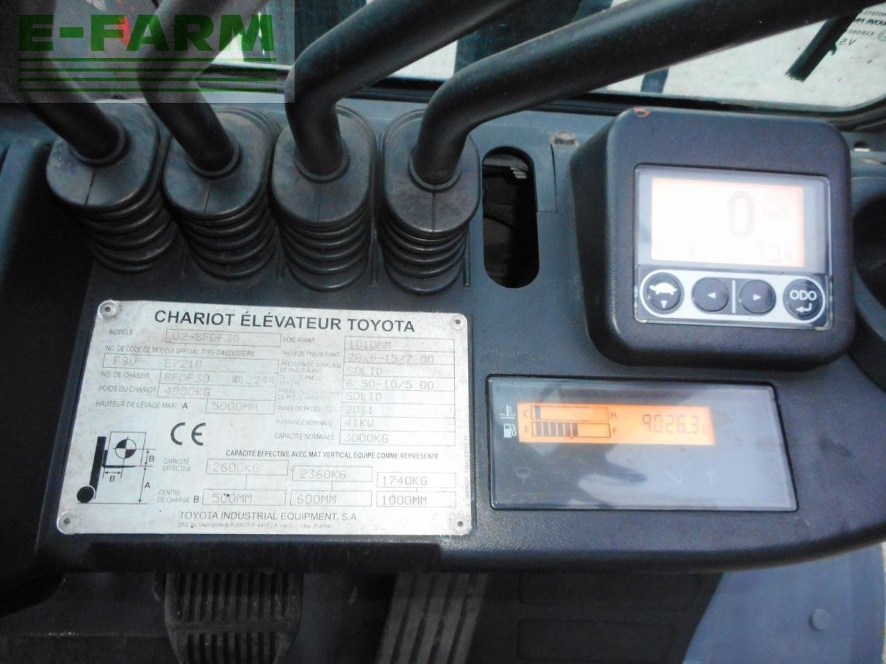 Frontstapler типа Toyota 02-8fdf30 triplex 5m + ss + zv + halbkab., Gebrauchtmaschine в ST. NIKOLAI/DR. (Фотография 9)