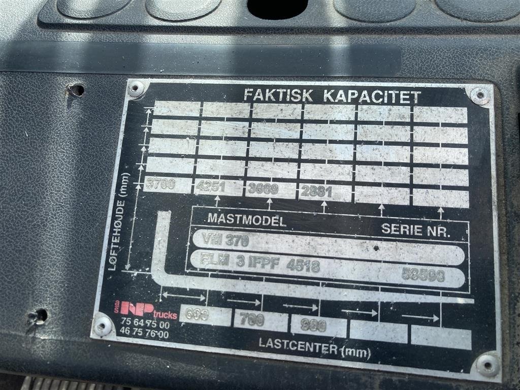 Frontstapler typu Toyota 02-F045 Hydraulisk sideskift og justerbare gafler, Gebrauchtmaschine v Roslev (Obrázek 10)