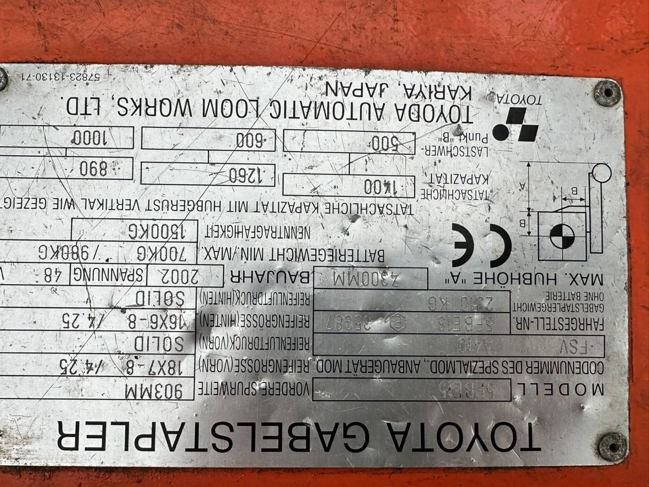 Frontstapler типа Toyota 1.5 TON, Gebrauchtmaschine в Linde (dr) (Фотография 3)