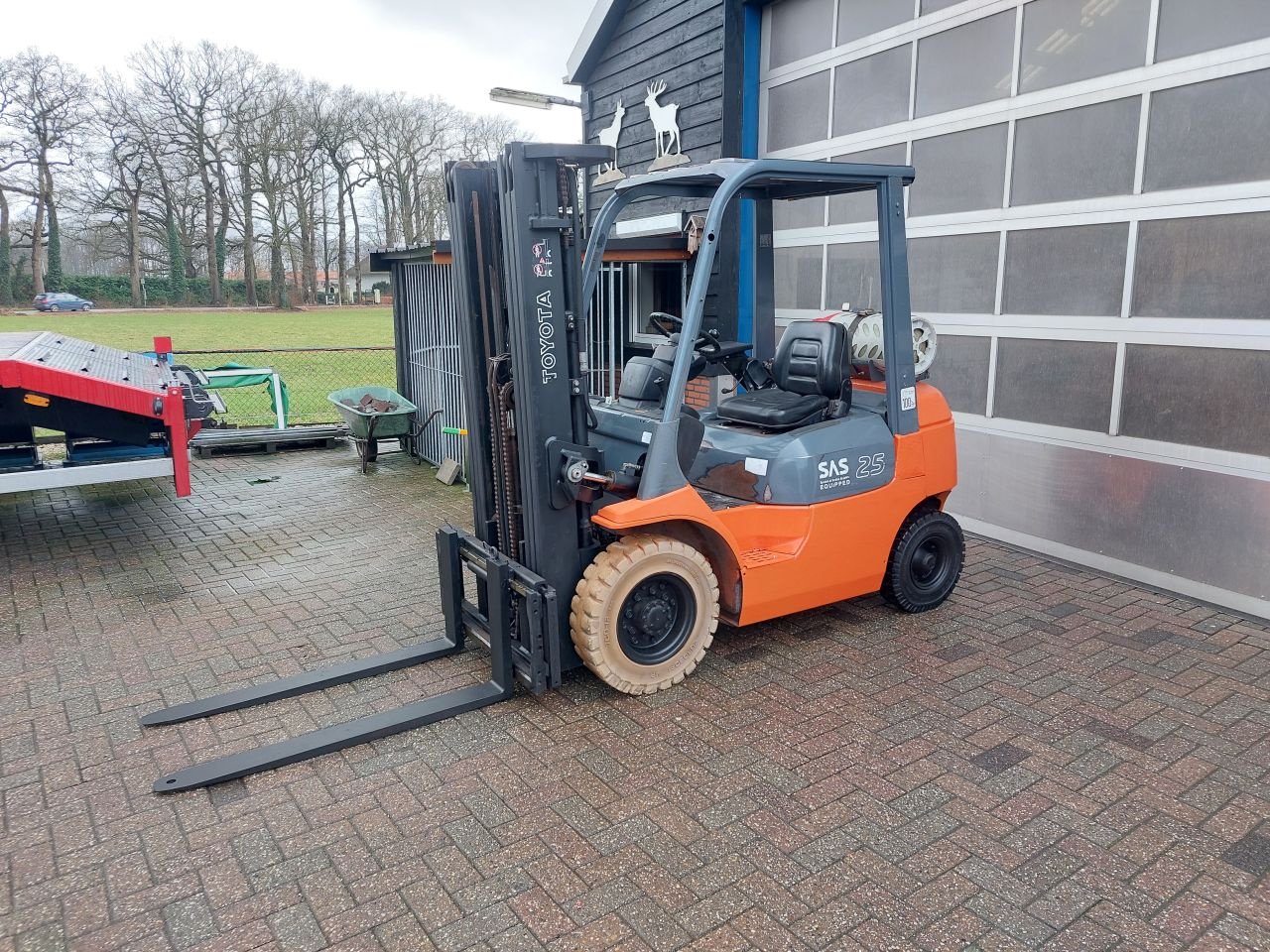 Frontstapler del tipo Toyota 42-FGF25 3 delige mast sideshift, Gebrauchtmaschine In Harskamp (Immagine 7)