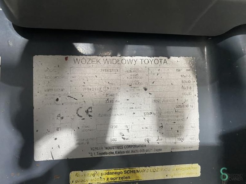 Frontstapler of the type Toyota 7FBEST13, Gebrauchtmaschine in Wijchen (Picture 5)
