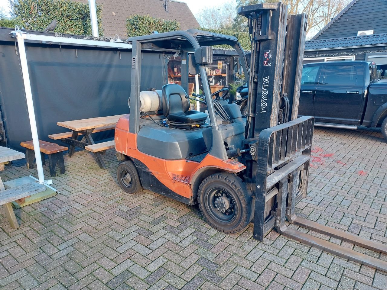 Frontstapler of the type Toyota 7FGF25 triplex sideshift vorkens, Gebrauchtmaschine in Harskamp (Picture 2)