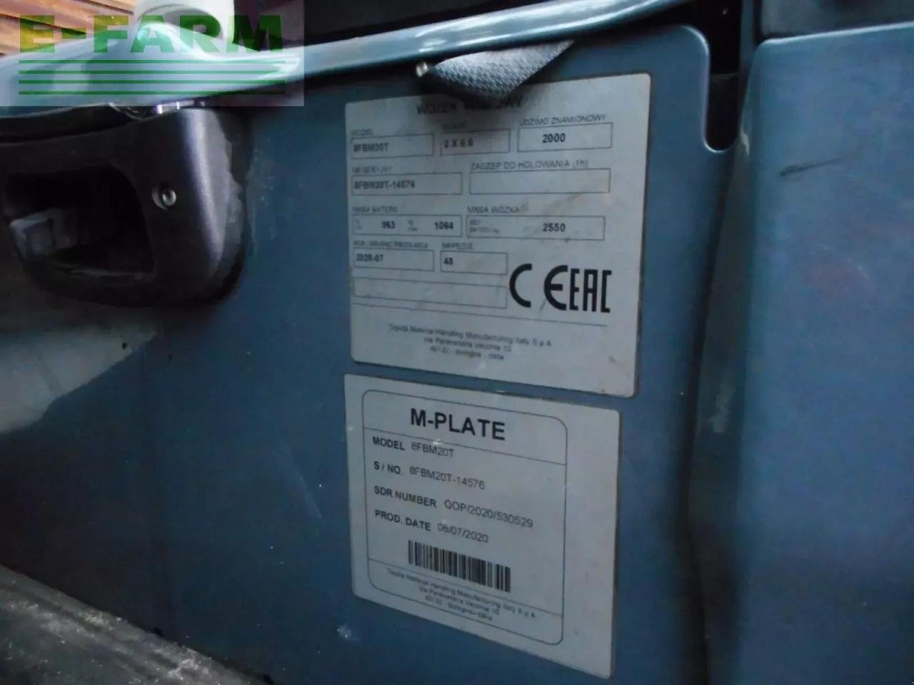 Frontstapler of the type Toyota 8fbm20z triplex 4,7m + 3. u. 4. kreis bis gabelt, Gebrauchtmaschine in ST. NIKOLAI/DR. (Picture 11)