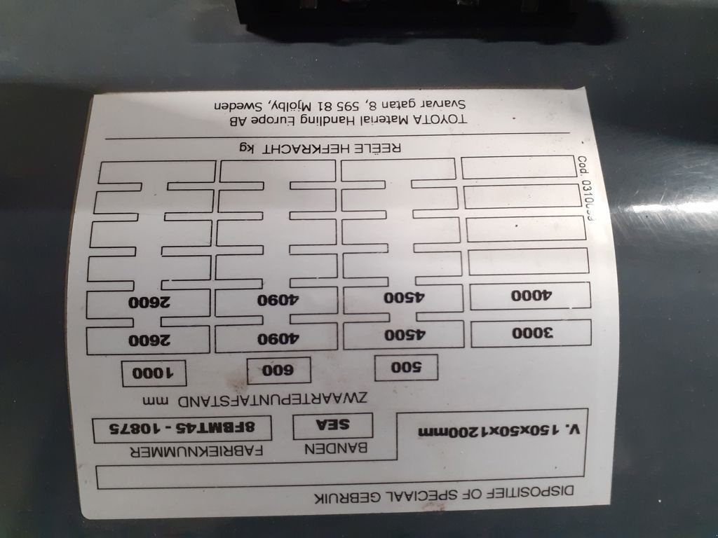Frontstapler des Typs Toyota 8FBMT45, Gebrauchtmaschine in Barneveld (Bild 11)
