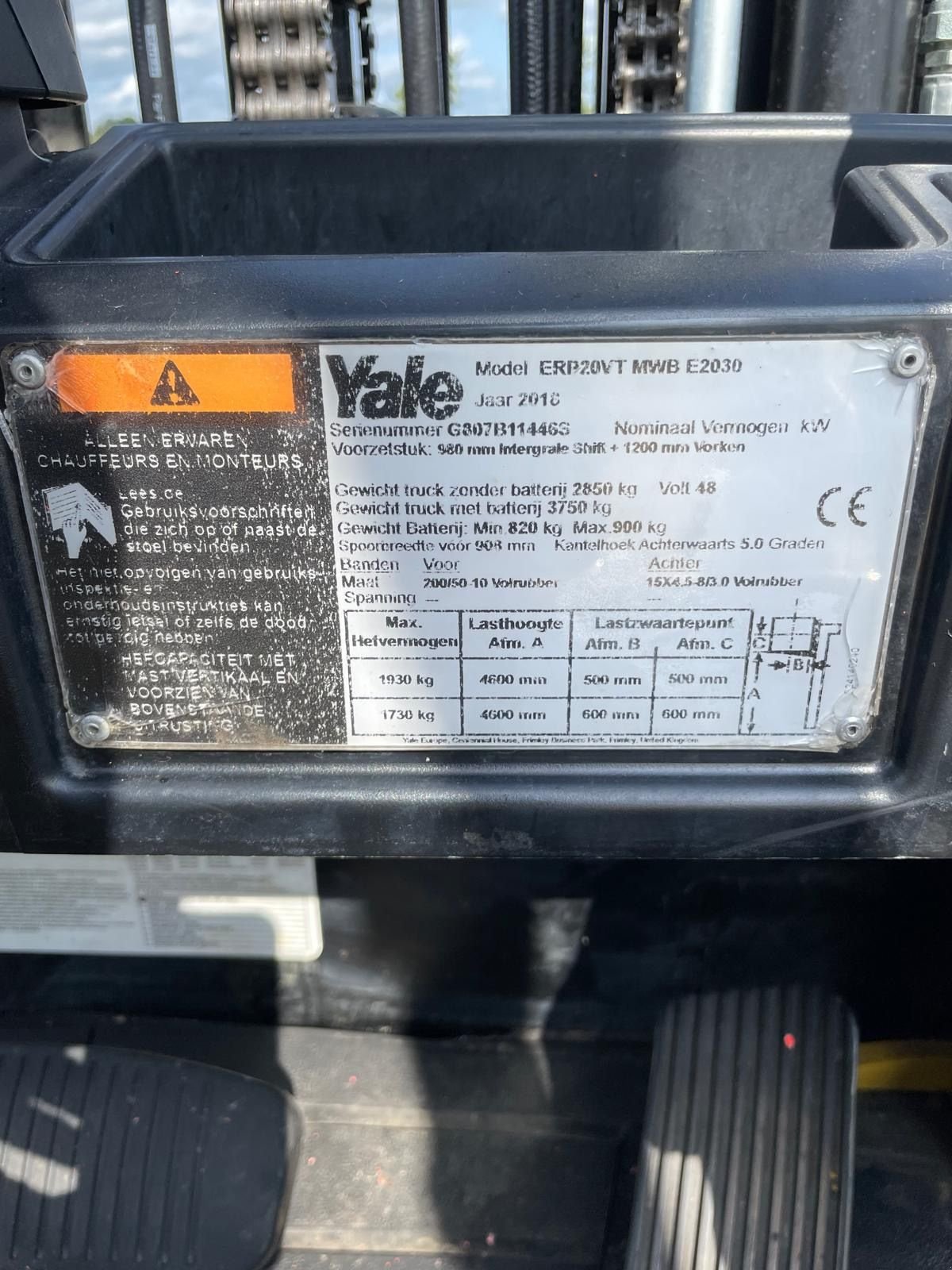 Frontstapler of the type Yale ERTV20RP, Gebrauchtmaschine in Giessenburg (Picture 10)
