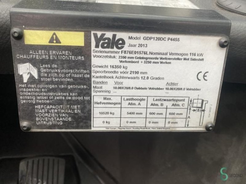Frontstapler of the type Yale GDP 120 DC, Gebrauchtmaschine in Wijchen (Picture 10)