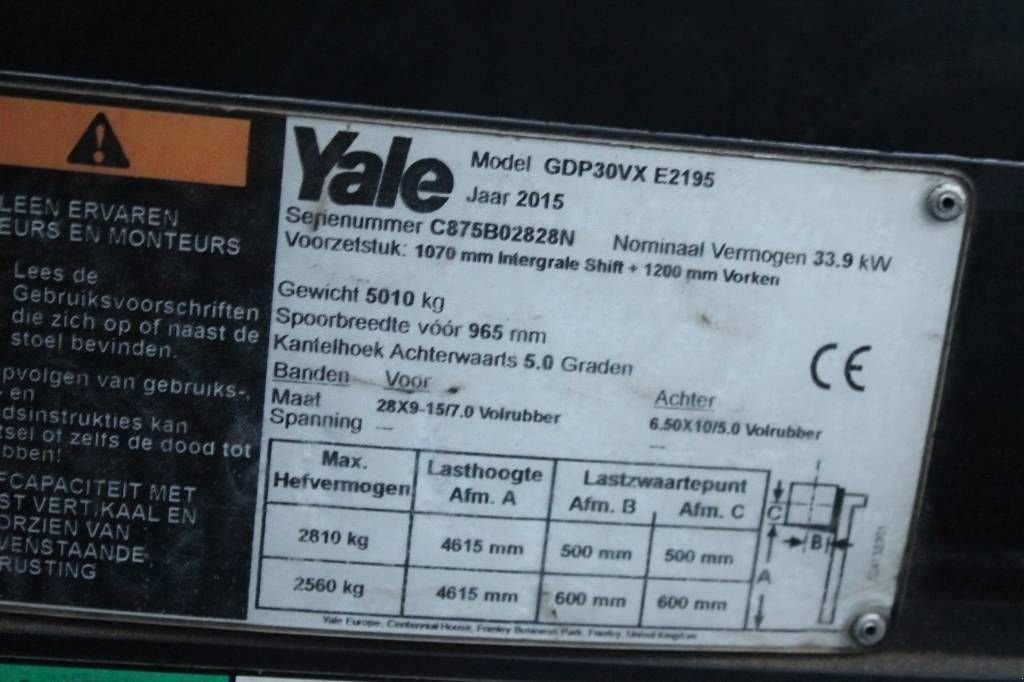 Frontstapler des Typs Yale GDP 30 VX, Gebrauchtmaschine in Rucphen (Bild 5)