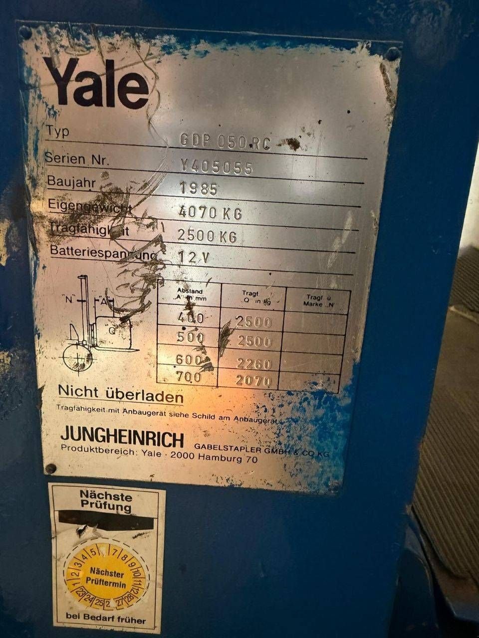 Frontstapler des Typs Yale GDP050RC, Gebrauchtmaschine in Antwerpen (Bild 11)