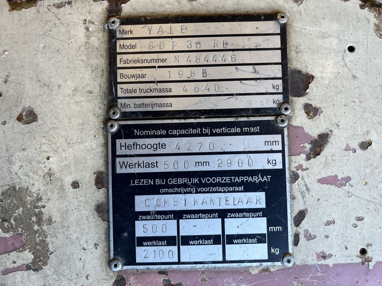 Frontstapler типа Yale GDP30RD, Gebrauchtmaschine в Tynaarlo (Фотография 11)