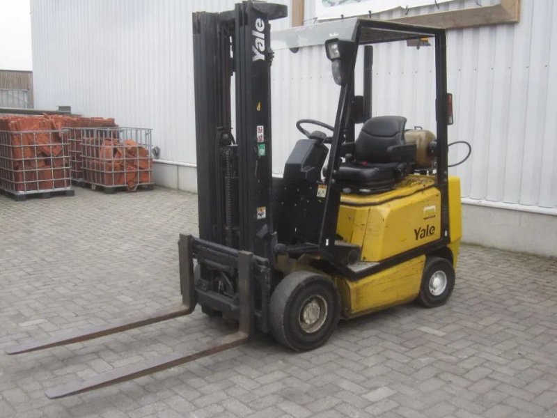 Frontstapler of the type Yale GLP16, LPG-gas, triplex, side shift, container mast., Gebrauchtmaschine in Tubbergen (Picture 1)