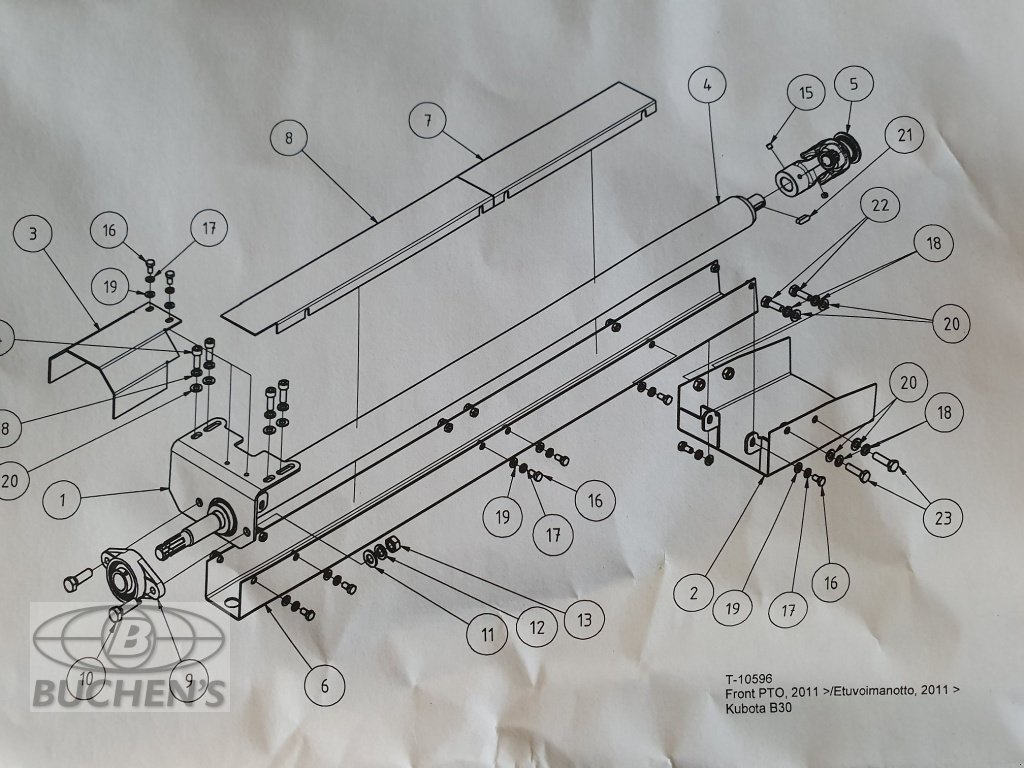Frontzapfwelle of the type Kubota B2230-B2530, B2350-B2650, Neumaschine in Olpe (Picture 2)