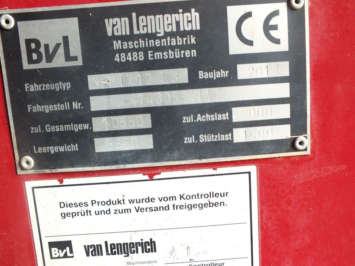 Futtermischwagen a típus BVL BVL V- Mix 13 LS, Gebrauchtmaschine ekkor: Putzleinsdorf (Kép 6)