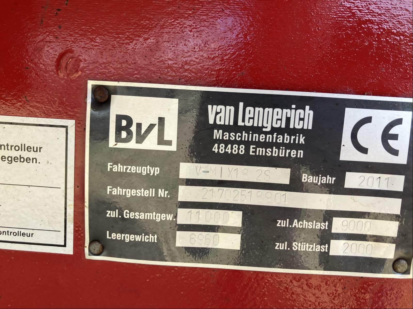 Futtermischwagen del tipo BVL Futtermischwagen V-Mix 18 2S, Gebrauchtmaschine In Wittingen (Immagine 7)