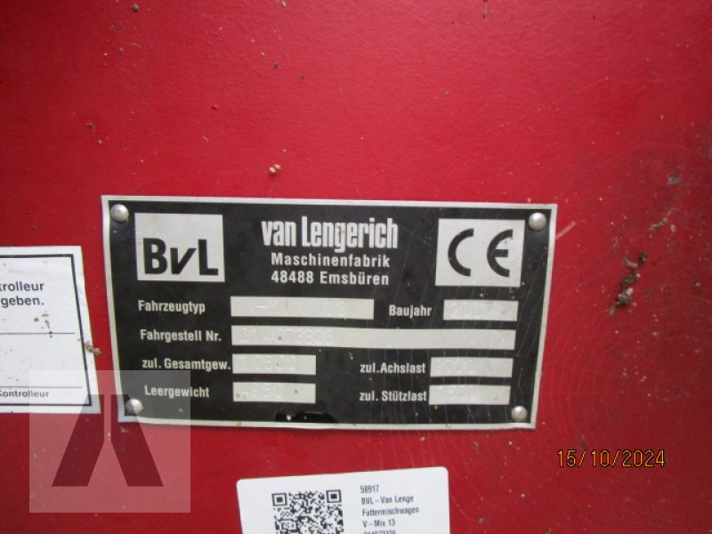Futtermischwagen del tipo BVL V-Mix 13-2S, Gebrauchtmaschine In Soyen (Immagine 7)