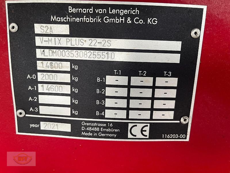 Futtermischwagen typu BVL V- Mix 22-2 S, Gebrauchtmaschine w Waldkappel (Zdjęcie 14)