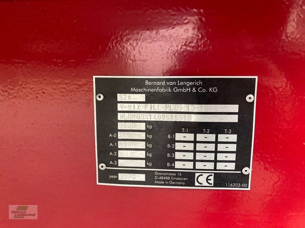 Futtermischwagen del tipo BVL V- Mix Fill Plus 13, Gebrauchtmaschine In Rhede / Brual (Immagine 15)