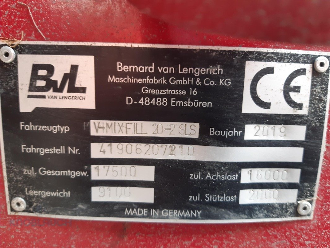 Futtermischwagen του τύπου BVL V-Mix Fill Plus 20-2S LS, Gebrauchtmaschine σε Wangen (Φωτογραφία 5)