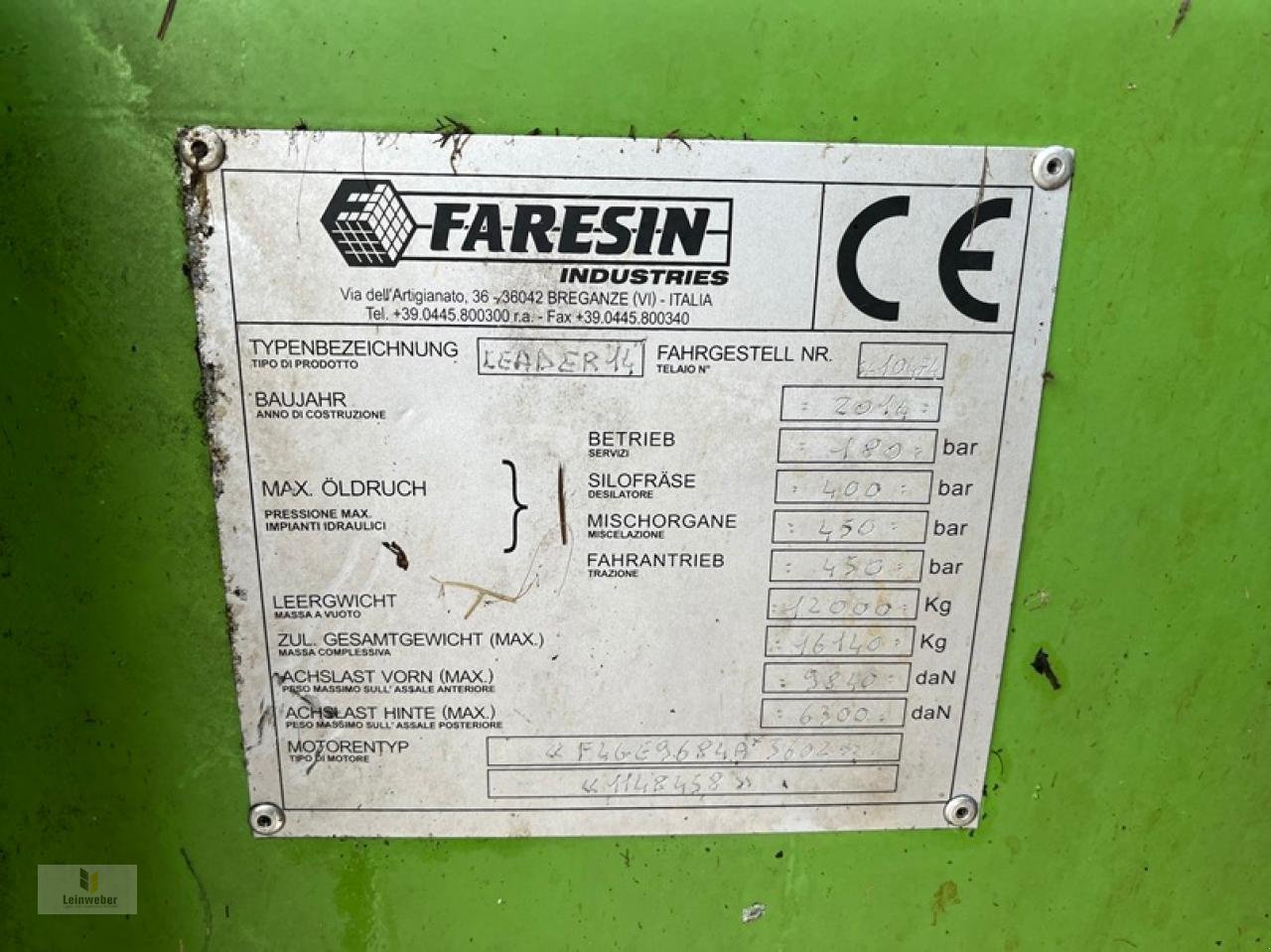 Futtermischwagen del tipo Faresin Leader 1400, Gebrauchtmaschine en Neuhof - Dorfborn (Imagen 13)