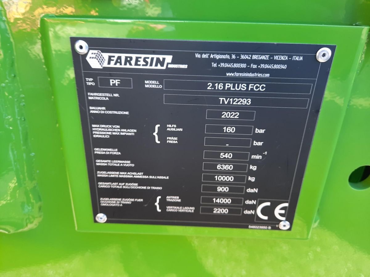Futtermischwagen tip Faresin PF2.16 PLUS FCC, Neumaschine in Burgkirchen (Poză 4)