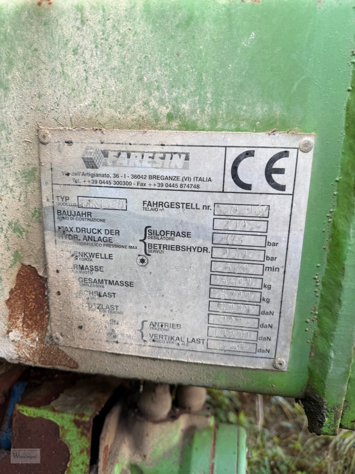 Futtermischwagen des Typs Faresin TMR 1050, Gebrauchtmaschine in Thalmässing (Bild 4)